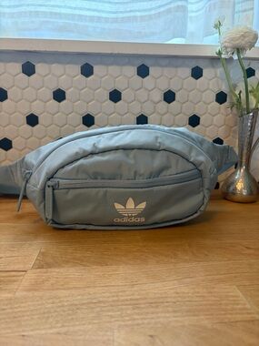 adidas Originals Pale Blue Waist Pack with Trefoil Logo
